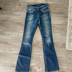 Silver women’s jeans
